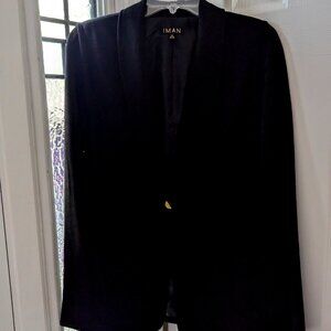 IMAN Black Blazer